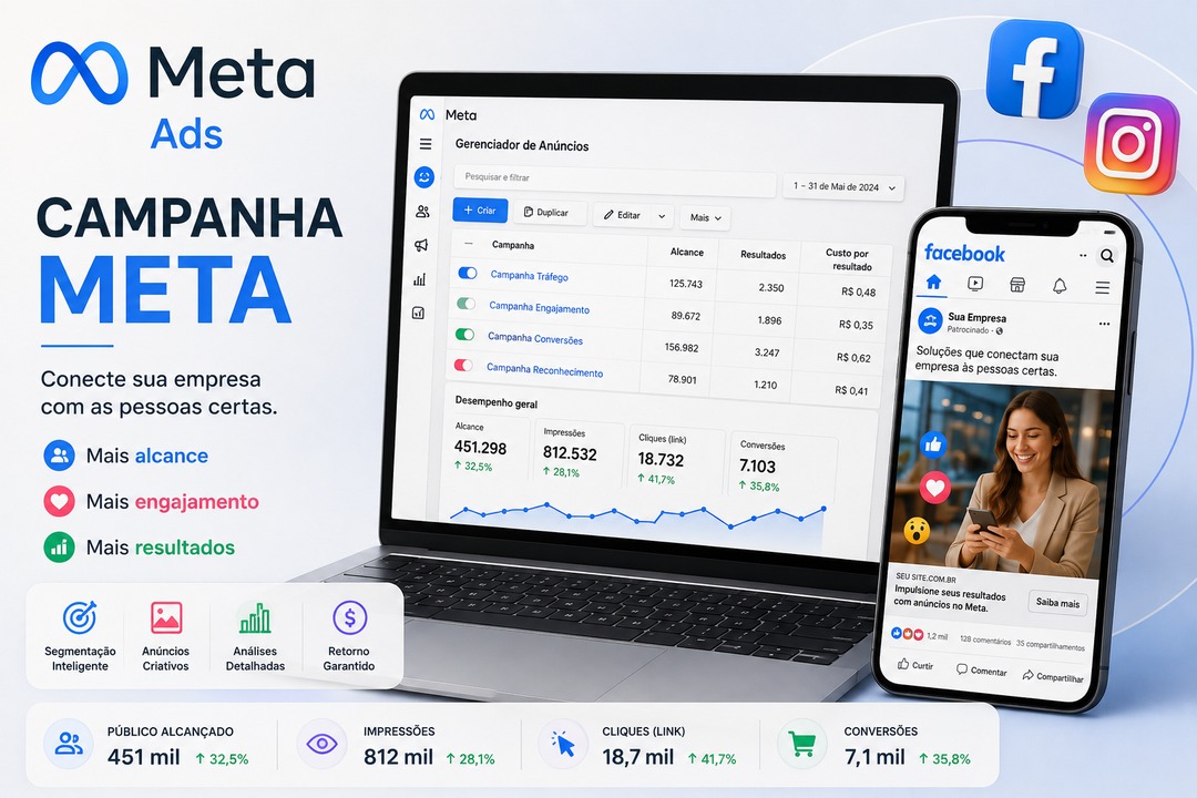 Criativo de campanha de tráfego pago